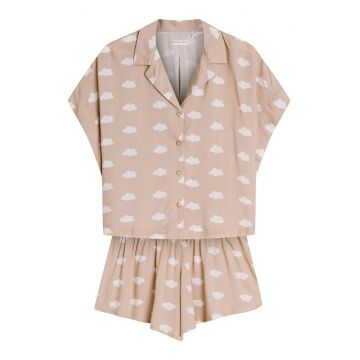 Pijama dama Nubes  bej nisip