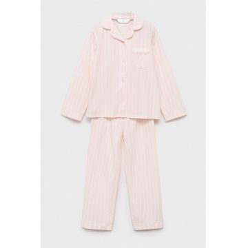 Pijama de bumbac cu dungi