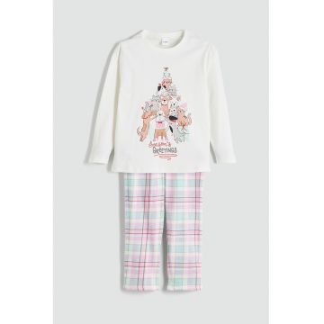Pijama de bumbac cu tematica de Craciun