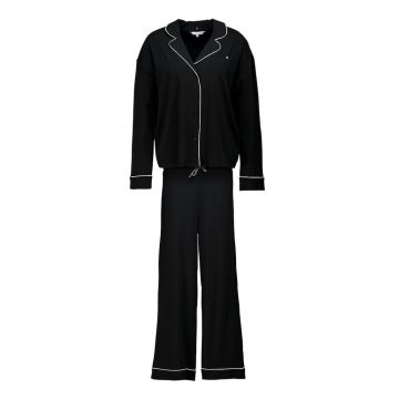 Pijama din amestec de modal si bumbac organic cu pantaloni lungi