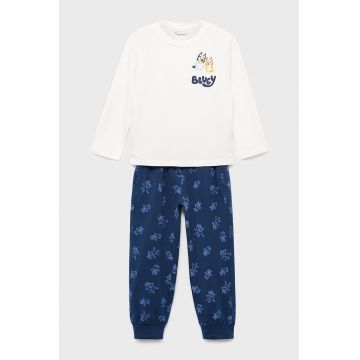 Pijama din bumbac cu model