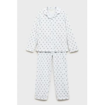 Pijama lunga cu model grafic