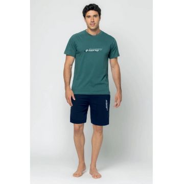 Pijama scurta cu imprimeu logo