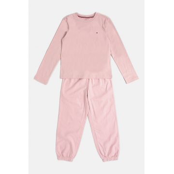 Pijama uni cu banda logo in talie