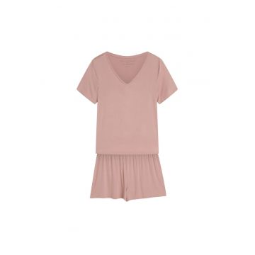 Pijamale de dama Raina  roz prafuit
