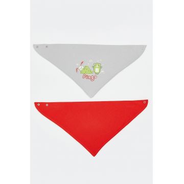 Set de bavetica din bumbac - 2 piese