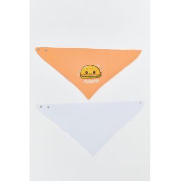 Set de bavetica din bumbac - 2 piese