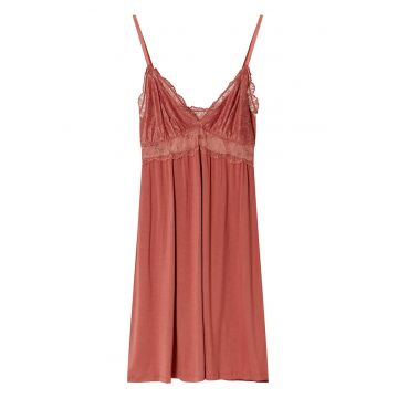 Camasa de noapte  viscoza castaniu maro