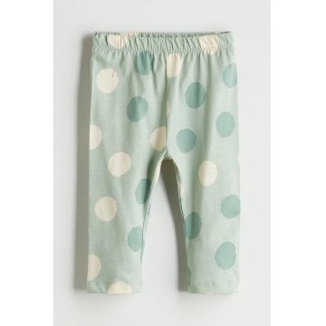 Pantaloni de pijama cu buline - Verde pal