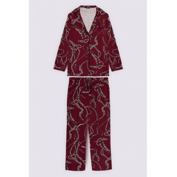 Pijama cu imprimeu grafic