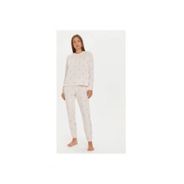 Pijama dama -  304269608 - Poliester - Roz