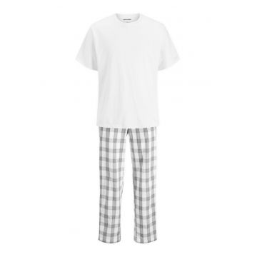 Pijamale barbati  alb - gri