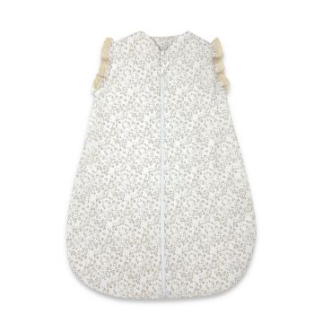 Sac de dormit, MimiNu, Premium, Pentru bebelusi, De iarna, Din bumbac certificat Oeko Tex Standard 100, Cu dantela si volan, 70 cm, 2.5 Tog, Meadow