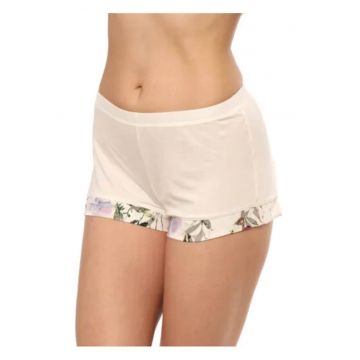 Pantalon scurt pijama dama AP018 ecru