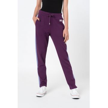 Pantaloni sport de casa cu buzunare laterale Alina - Violet