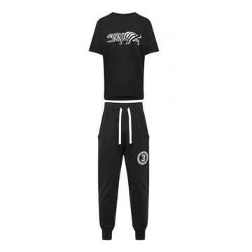 Pijama barbati - negru - cu print - Robert Kupisz x - Negru