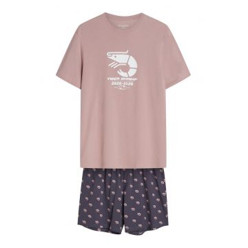 Pijama barbati - Roz-gri - Brad Hendersom - Roz