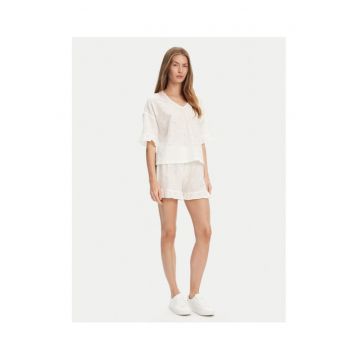 Pijama dama  4SHX3P03X - Bumbac - Ecru