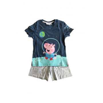 Pijama  George maneca scurta 12453 - Albastru