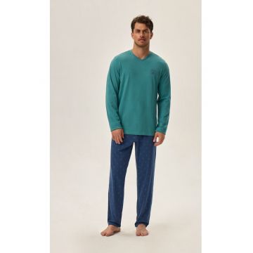 Pijamale barbati Joger -  Bumbac - Verde