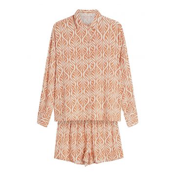 Pijamale femei -  Denise - culoare piersica - marime XL - set