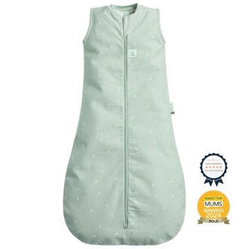 Sac de dormit, ErgoPouch, Jersey, 8-24 luni, 8-14 kg, TOG 0.2, Bumbac organic, Fermoar bidirectional, Lavabil la masina, Croiala slim fit, Certificat non-toxic, Premiat in Australia, Verde