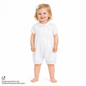 Salopeta bebelusi Chicco, Alb cu model, 01479-70MFCI