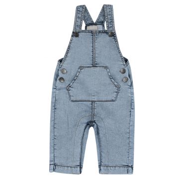 Salopeta bebelusi Chicco denim cu bretele, Albastru, 01966-70MFCO