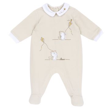 Salopeta bebelusi Chicco deschidere intre picioare, Bej, 01596-70MFCI