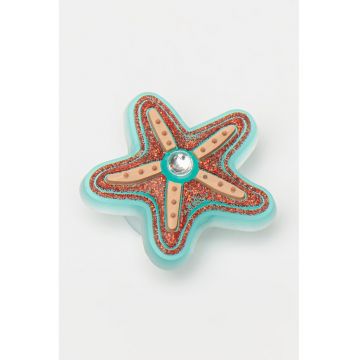 Talisman cu model stea de mare - Turcoaz/Caramiziu