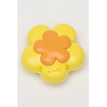 Talisman in forma de floare - pentru saboti - Galben pai/Portocaliu deschis