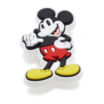Talisman Mickey Mouse Jibbitz - Rosu/Alb/Negru