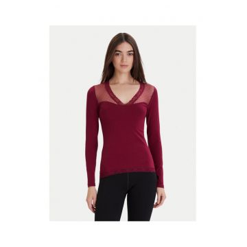 Bluza de pijama de dama  roz - din material moale