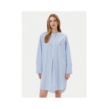 Camasa de noapte -  alb/albastru -