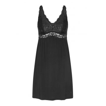 Camasa de noapte -  lyocell - negru -