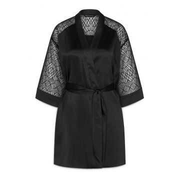 Halat de baie dama -  eco-friendly - Negru