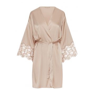 Halat de baie - dama - elegant - Bej - Ivory
