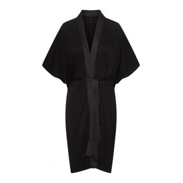 Halat de baie - dama - elegant - Negru Onyx