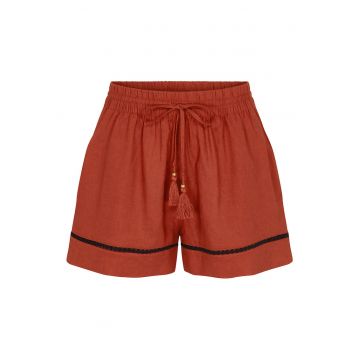 Pantaloni scurti de pijama Femei -  portocalii - 55% in - 45% viscoza