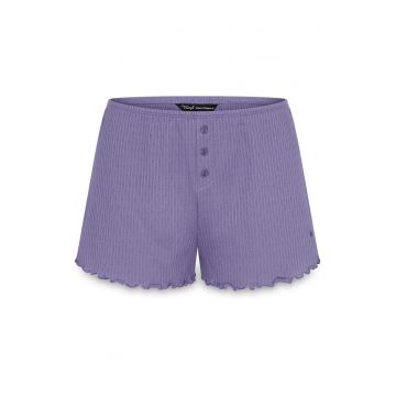 Pantaloni scurti de pijama -  violet - 60% bumbac - 40% poliester