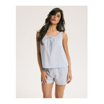 Pijama dama - Eleganta - Plumetta - Albastru