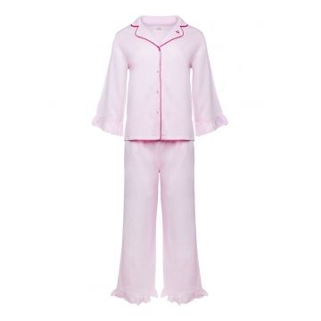 Pijama dama - Stil clasic - Roz pastel - Julicious
