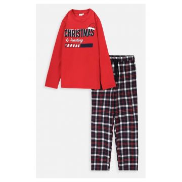Pijama regular fit cu imprimeu de craciun -