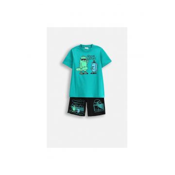 Pijama scurta  cu imprimeu - Multicolor