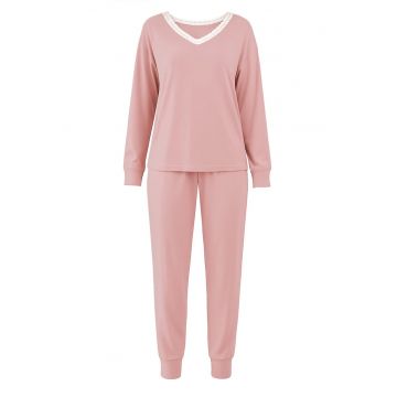 Pijamale dama din modal PFI16ROZ - - Roz