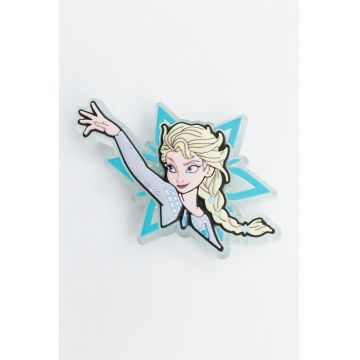 Talisman cu model Elsa Jibbitz - Albastru pastel/Galben pal