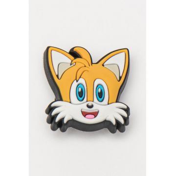 Talisman pentru saboti Jibbitz Sonic - Alb/Galben mustar