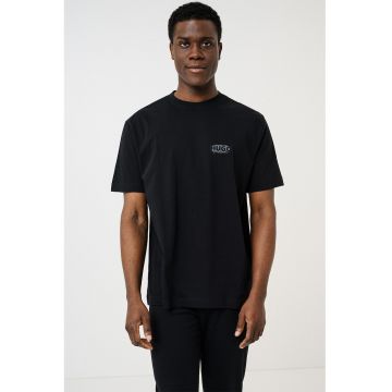 Tricou de pijama din bumbac - Negru