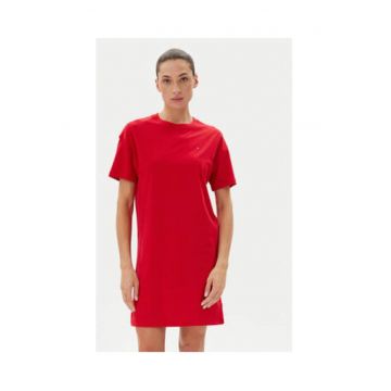 Camasa de noapte -  rosie - bumbac -