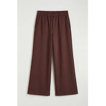 Pantaloni de pijama cu croiala ampla - Maro